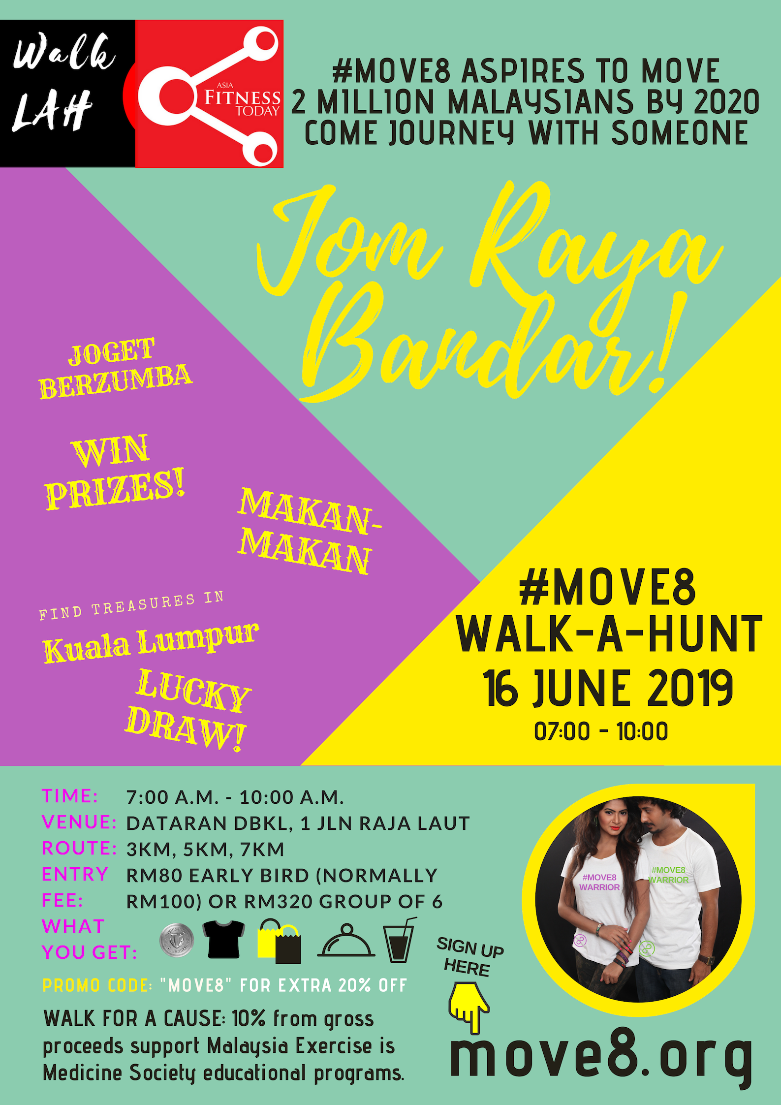 Move8 Walk-a-hunt Jom Raya Bandar!